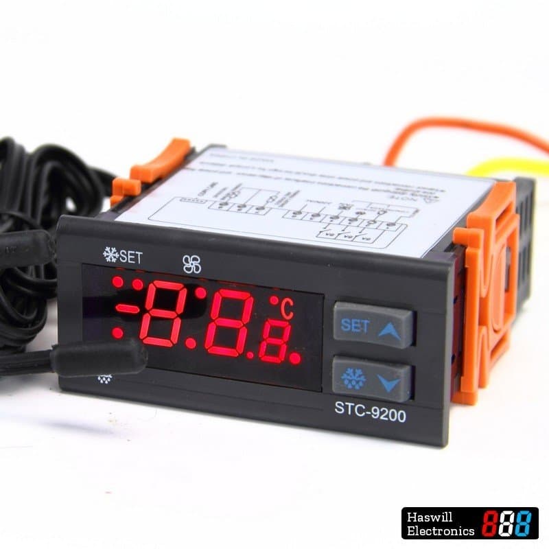 Termostat digital Elitech STC-9200, 2 sonde, dezghețare și ventilator, -50…+50 °C