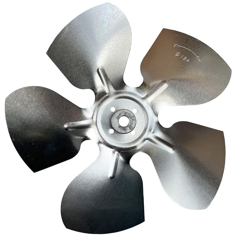 Paletă ventilator (elice) din aluminiu 230 mm, 5 pale – imagine ilustrativă