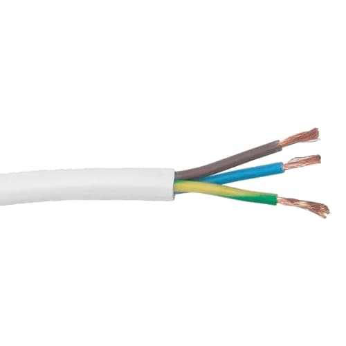 Cablu MYYM 3×1,5 mm² în secțiune – 3 conductoare de cupru (fază, nul, împământare)