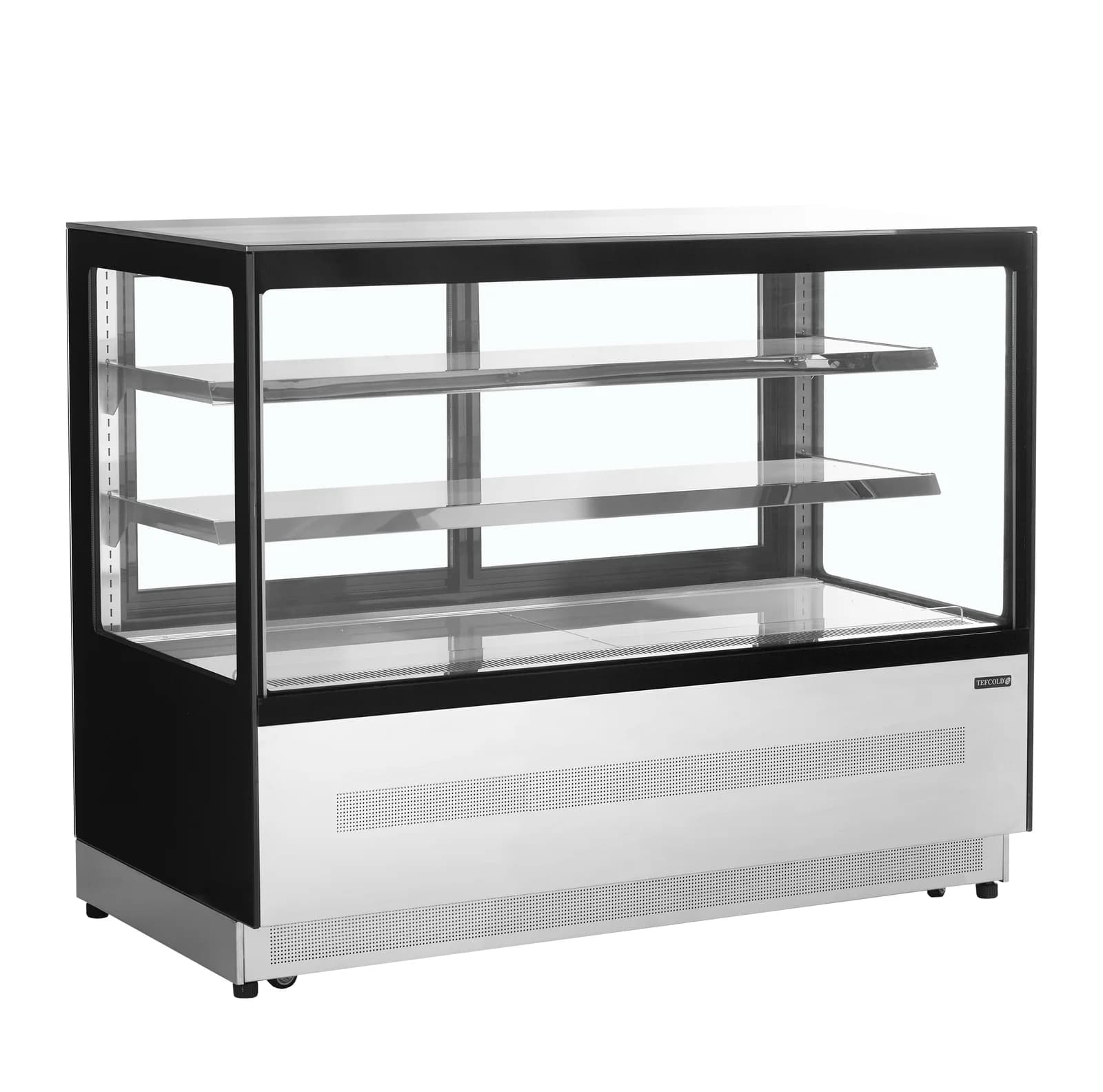 Vitrină frigorifică pentru cofetărie TEFCOLD LPD1500F/BLACK, 244 l, negru