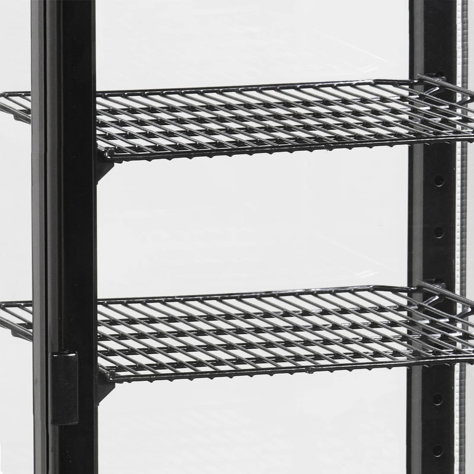 Vitrină frigorifică de banc TEFCOLD UPD60-BLACK, 58 l, ușă din sticlă, neagră