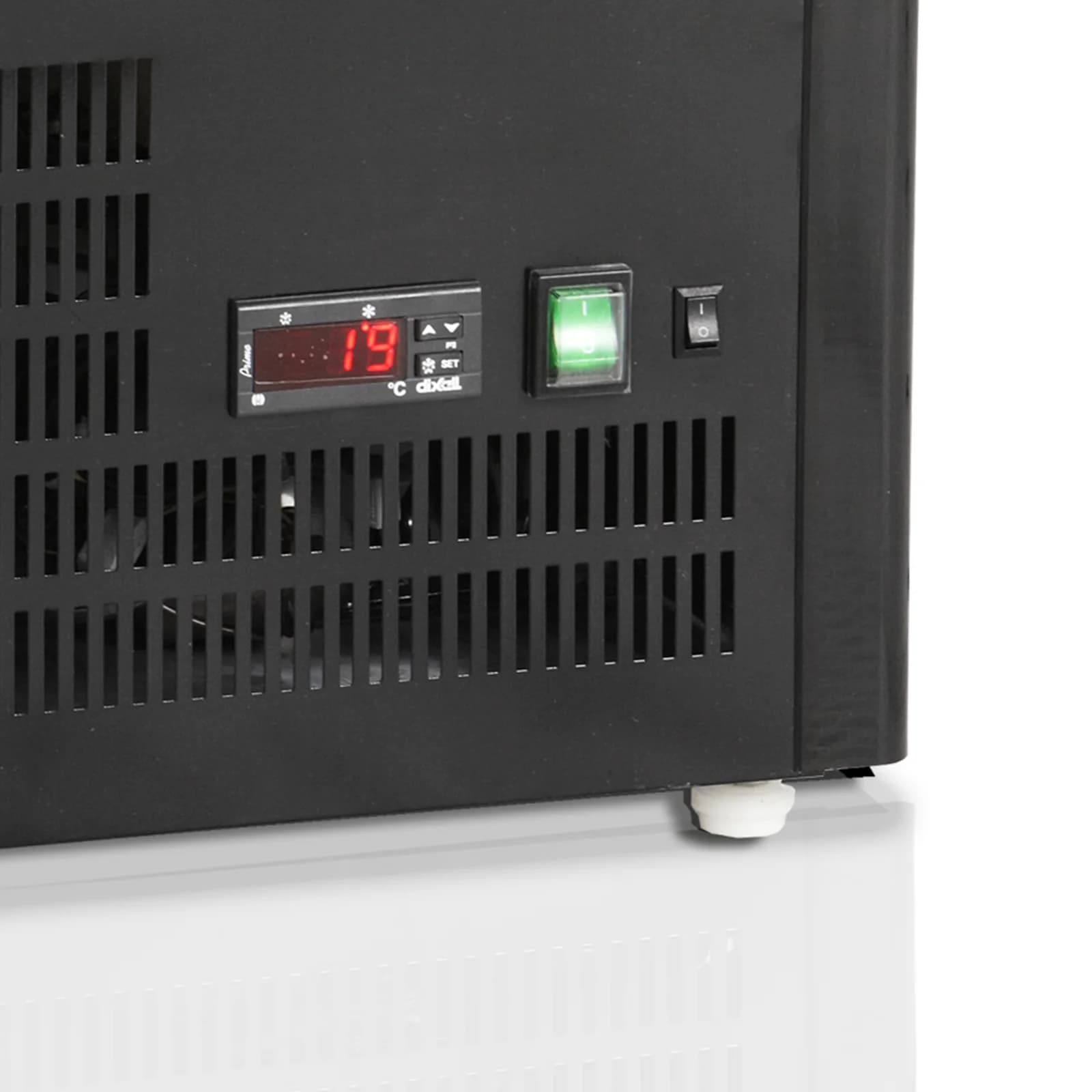 Vitrină frigorifică de banc TEFCOLD UPD60-BLACK, 58 l, ușă din sticlă, neagră