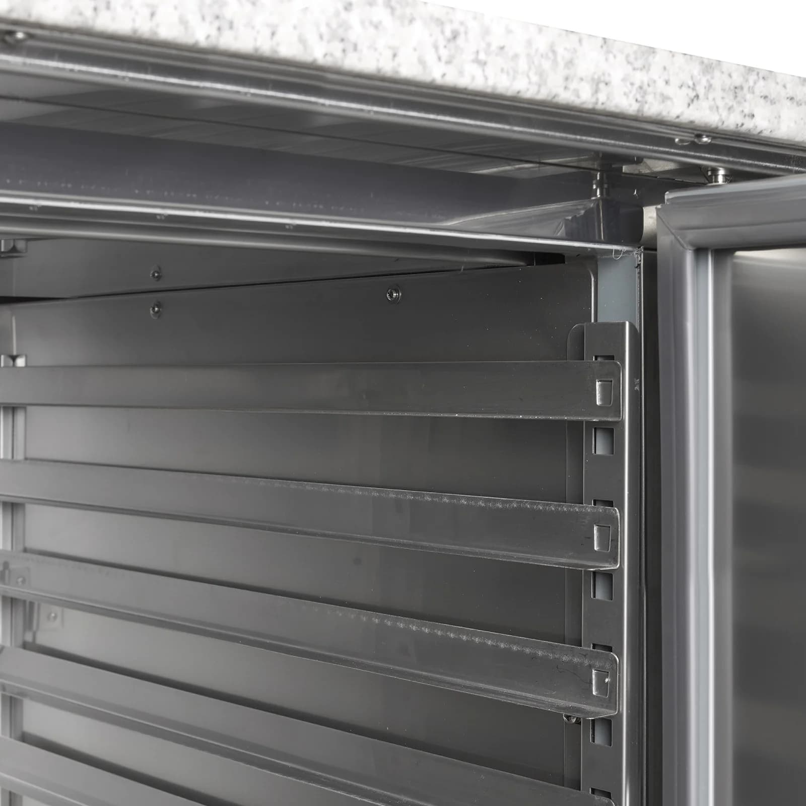 Masă rece pentru pizza TEFCOLD PT1200, 2 uși, 1510 mm, blat granit