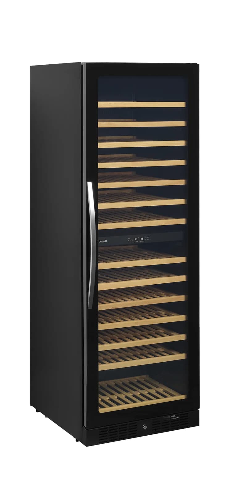 Vitrină frigorifică pentru vin TEFCOLD TFW400-2F, 350 l, ușă din sticlă, negru