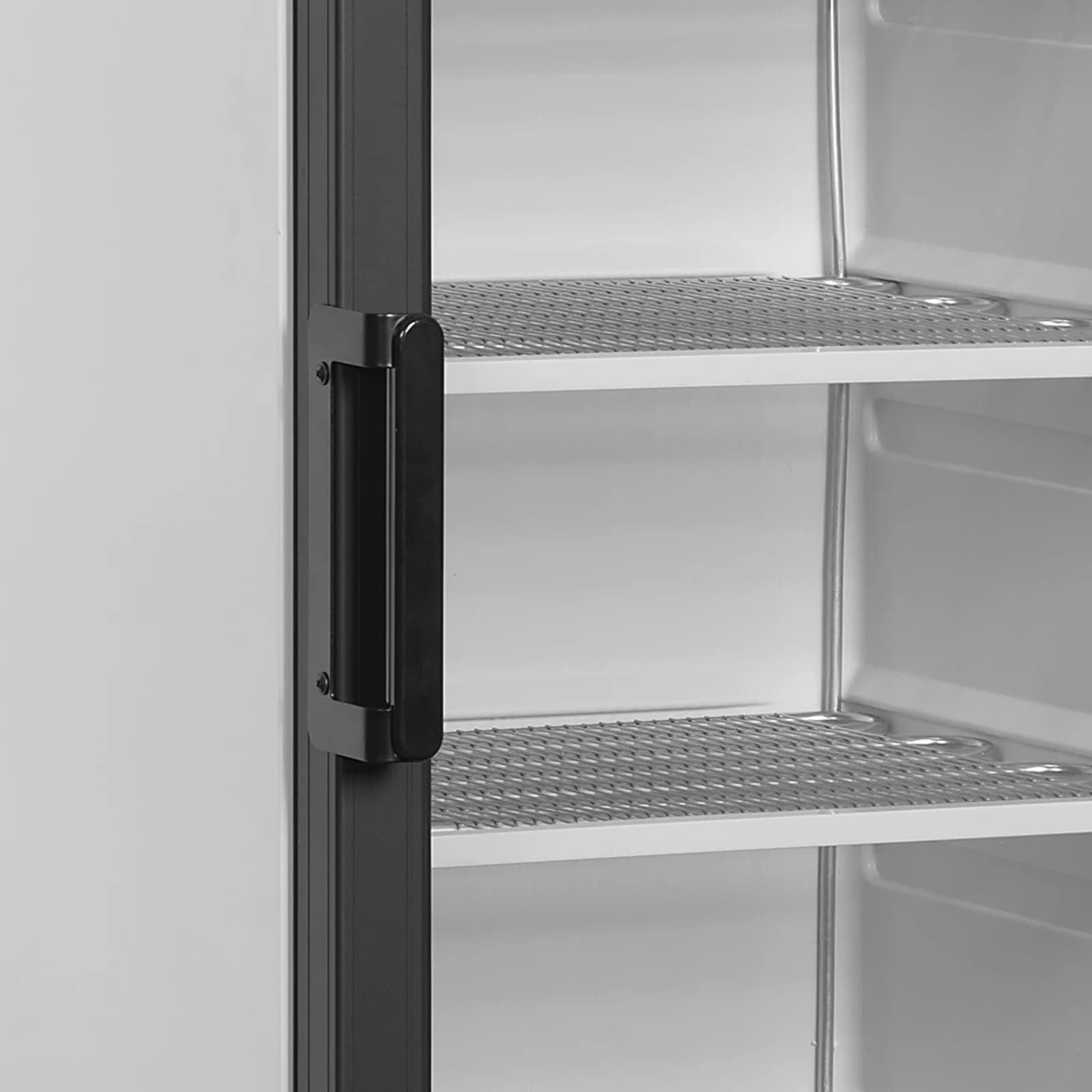 Congelator vertical TEFCOLD UFSC371GCP, 270 l, 1 ușă din sticlă, alb