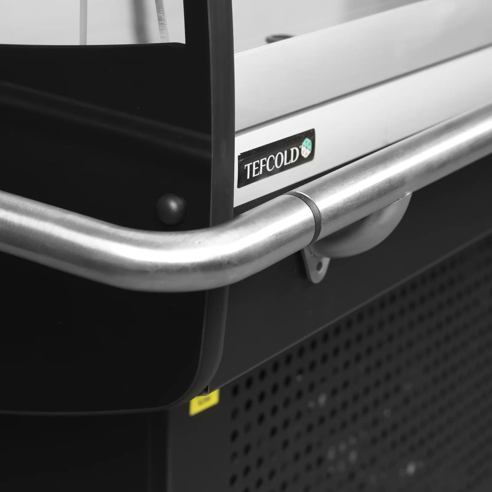 Insulă frigorifică TEFCOLD PDC90SL-2, 105 l, 2 capace glisante din sticlă, neagră