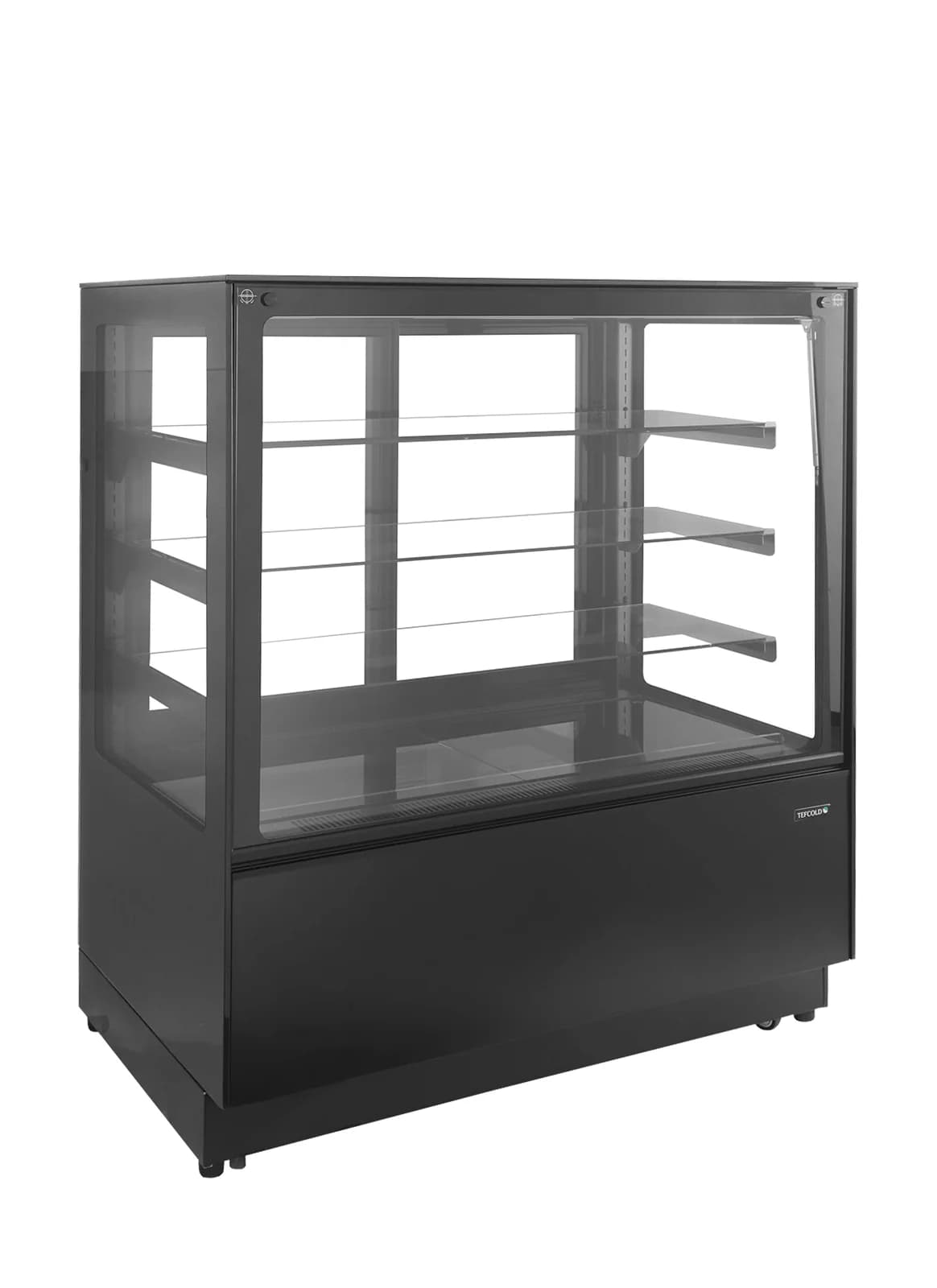 Vitrină frigorifică pentru cofetărie TEFCOLD PDA3-CTF120B-1, 338 l, neagră