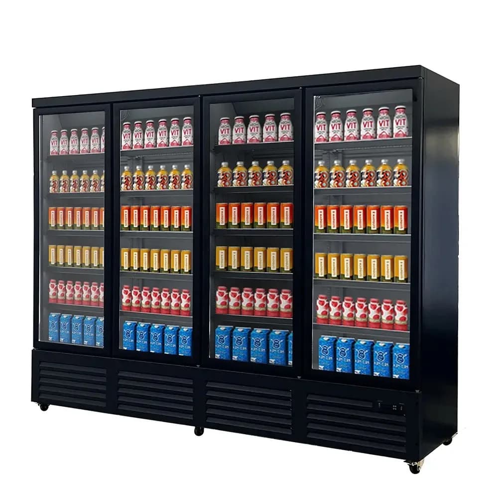 Vitrina frigorifica verticala pentru racoritoare cu 4 usi, MODACO, model Aurora