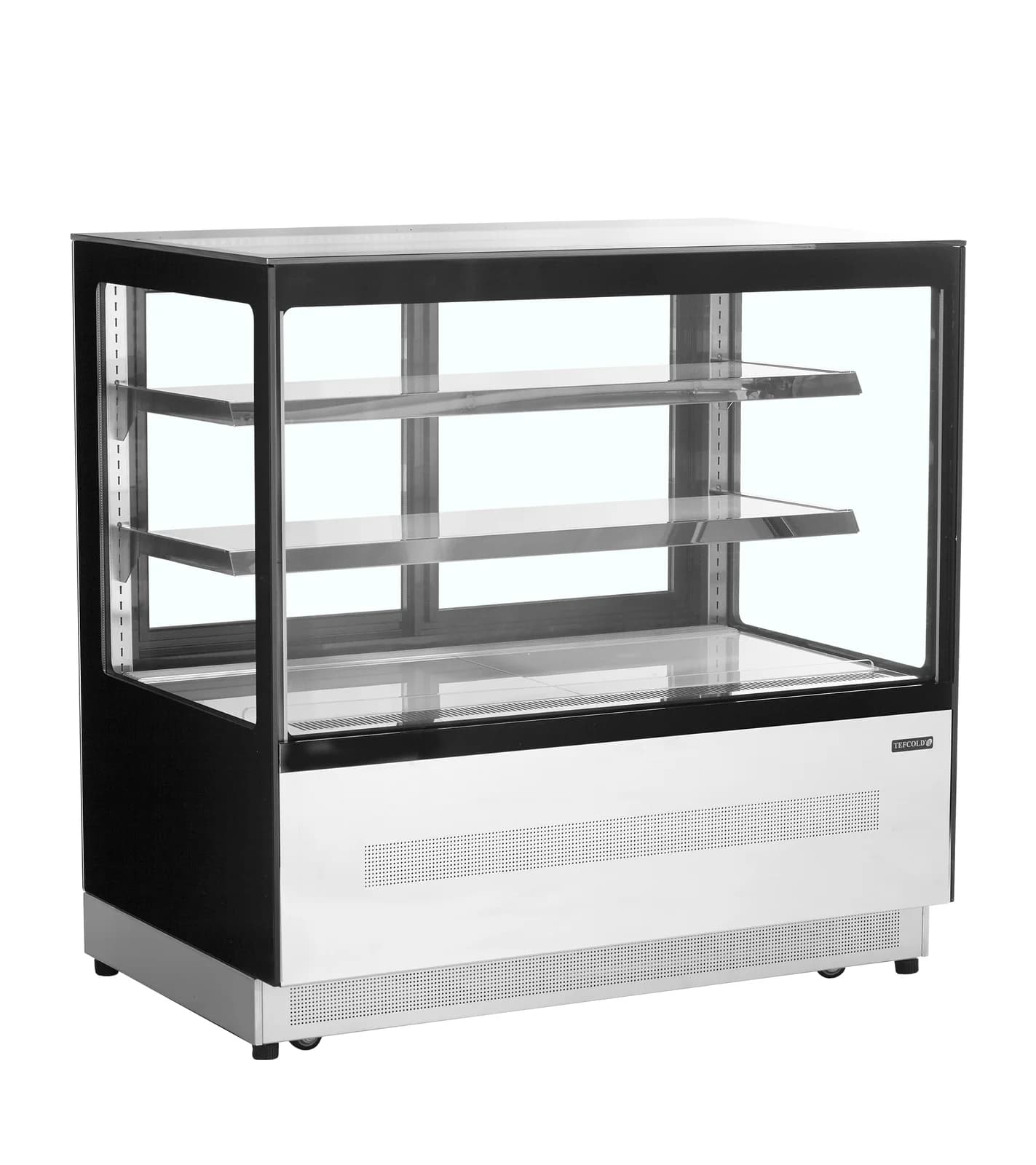 Vitrină frigorifică pentru cofetărie TEFCOLD LPD1200F/BLACK, 191 l, 2 uși glisante