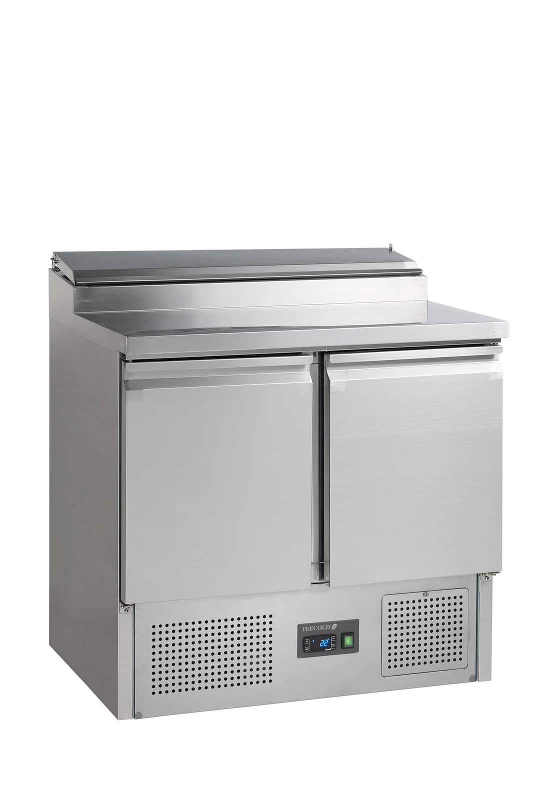 Saladetă TEFCOLD SS920 cu cuvă GN, 2 uși batante, lățime 900 mm, inox