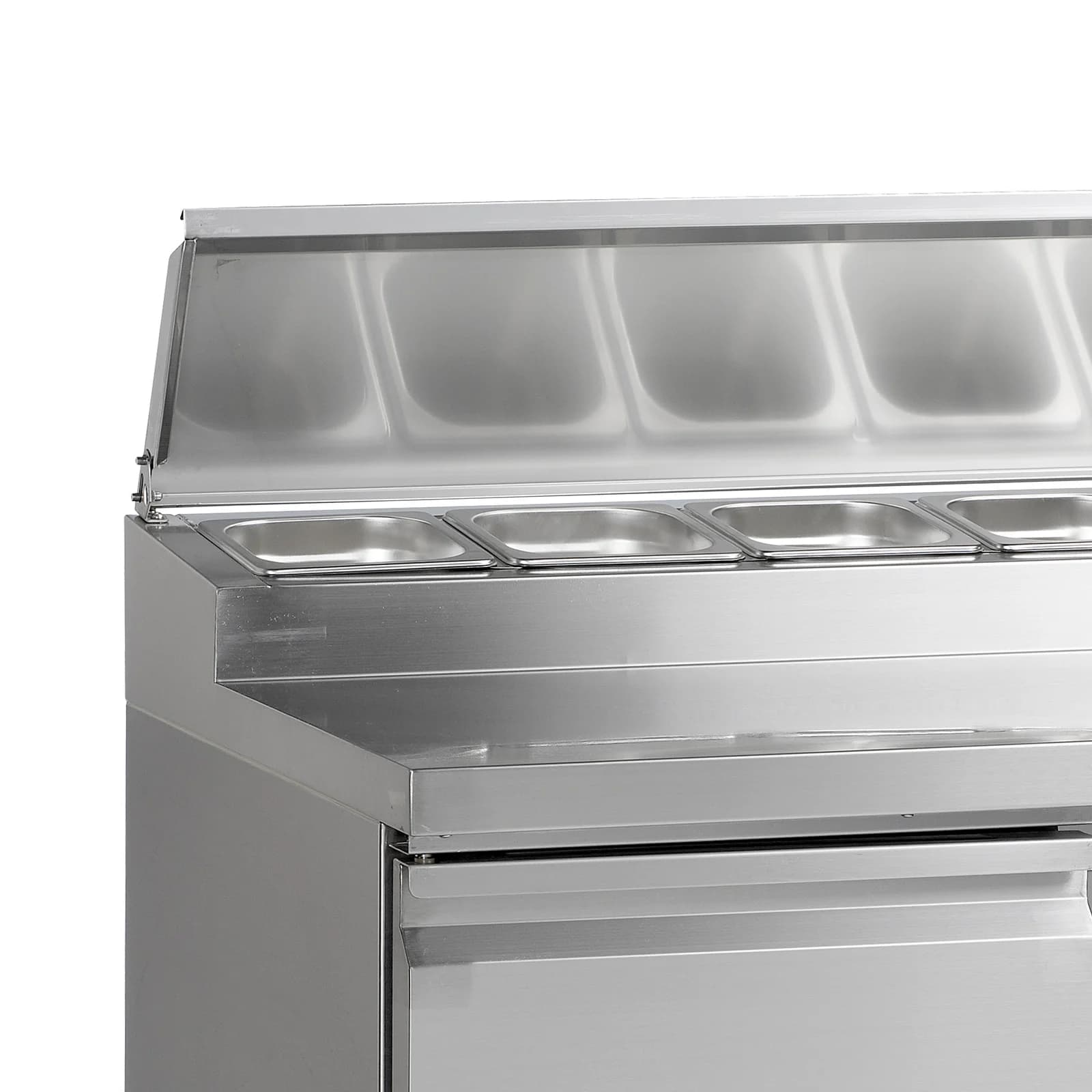 Saladetă TEFCOLD SS920 cu cuvă GN, 2 uși batante, lățime 900 mm, inox