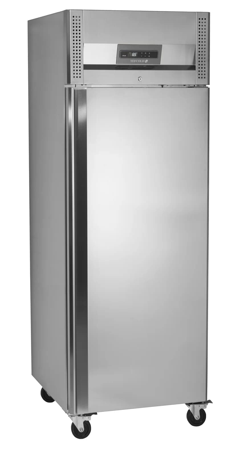 Congelator vertical inox TEFCOLD RF505, 429 l net, 1 ușă plină