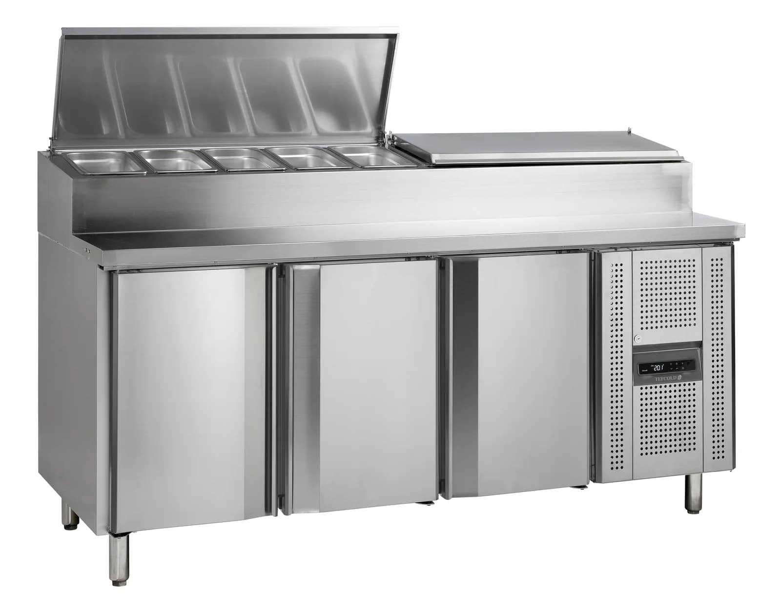 Saladetă TEFCOLD SS7300 cu 3 uși batante, lățime 1795 mm, inox SS304