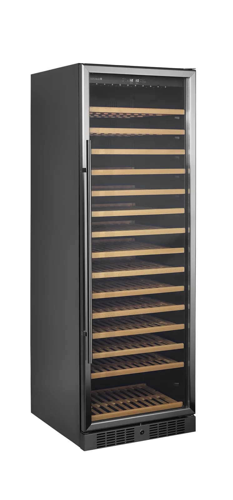 Vitrină frigorifică pentru vin TEFCOLD TFW400-S, 350 l, inox, 165 sticle