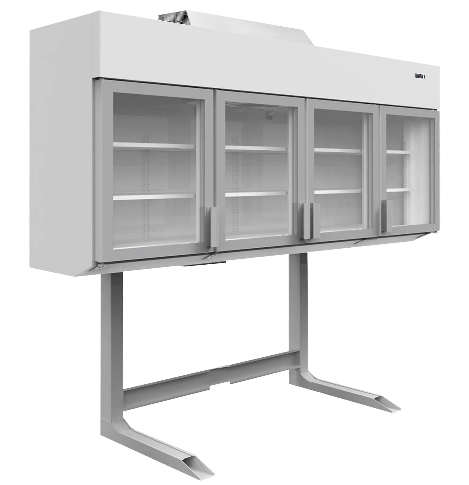 Vitrină frigorifică de congelare TEFCOLD MTF250, 4 uși din sticlă, 650 l