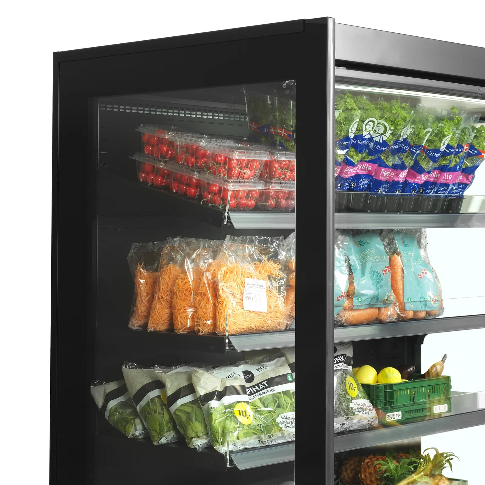 Raft frigorific multideck TEFCOLD EXTRA2500CD, 4 uși din sticlă, lățime 2562 mm