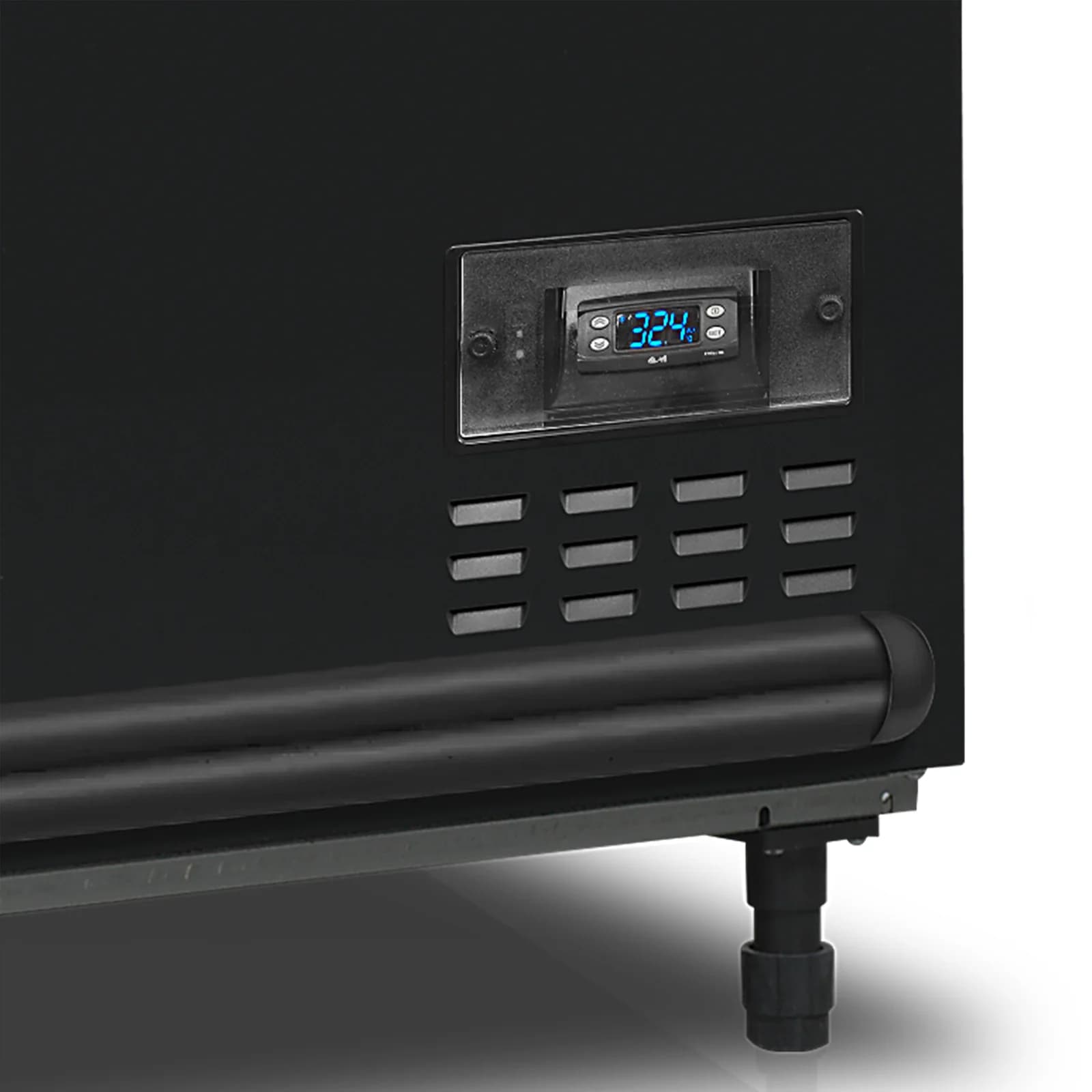Vitrină frigorifică de congelare TEFCOLD SFI250B-CF VS, 718 l, neagră
