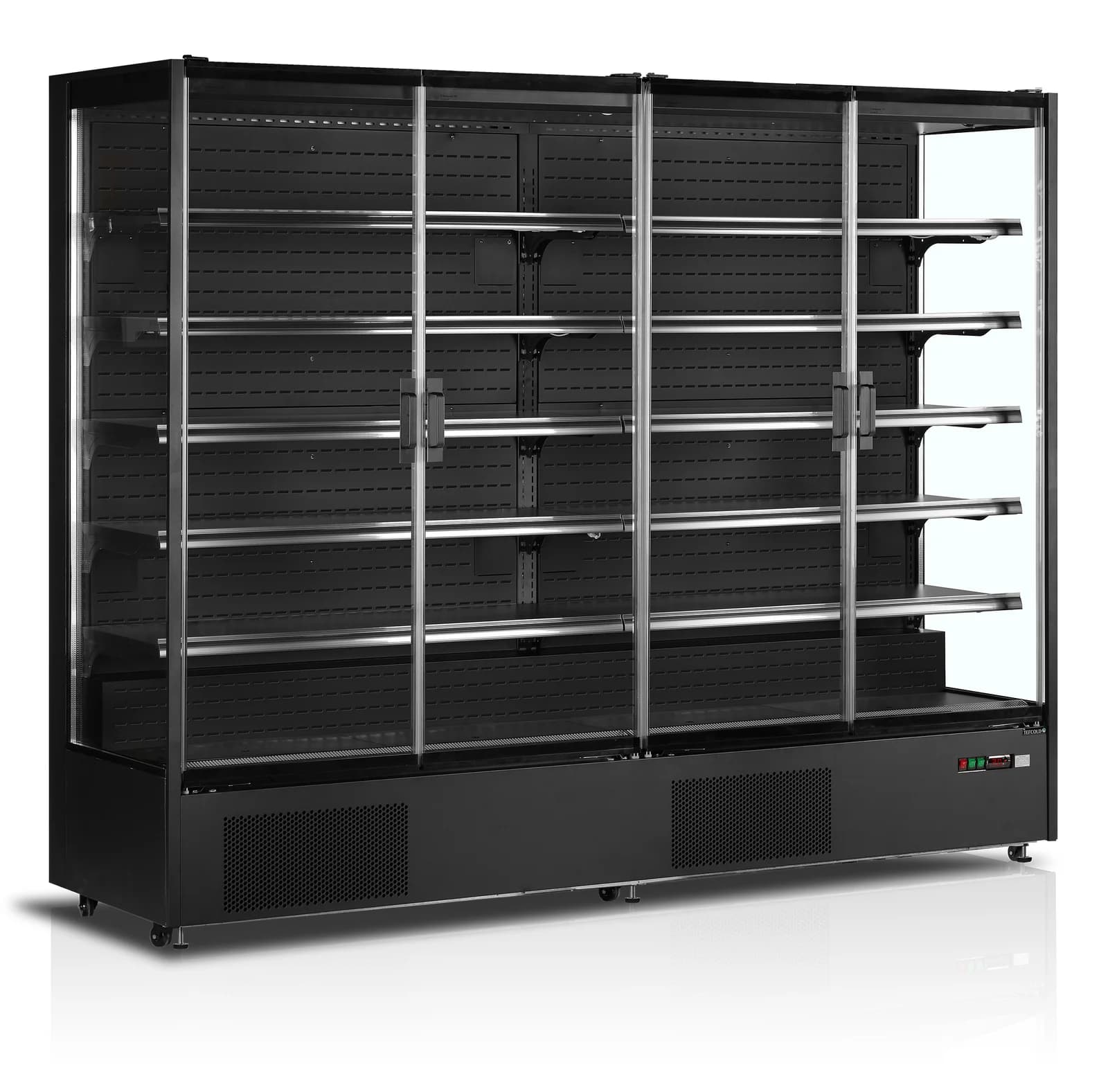 Raft frigorific multideck TEFCOLD PC2500B, 4 uși din sticlă, 2560 mm