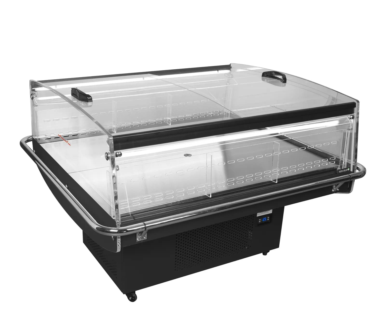Insulă frigorifică TEFCOLD PDC126 VS SL LED, 190 l net, negru