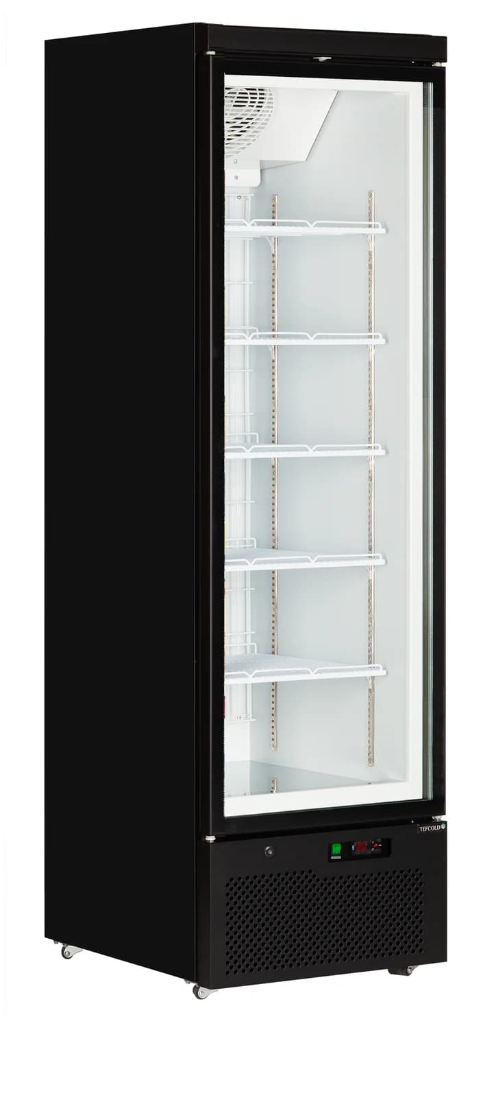 Congelator vertical TEFCOLD Atom Maxi F1DB, 390 l, 1 ușă batantă din sticlă