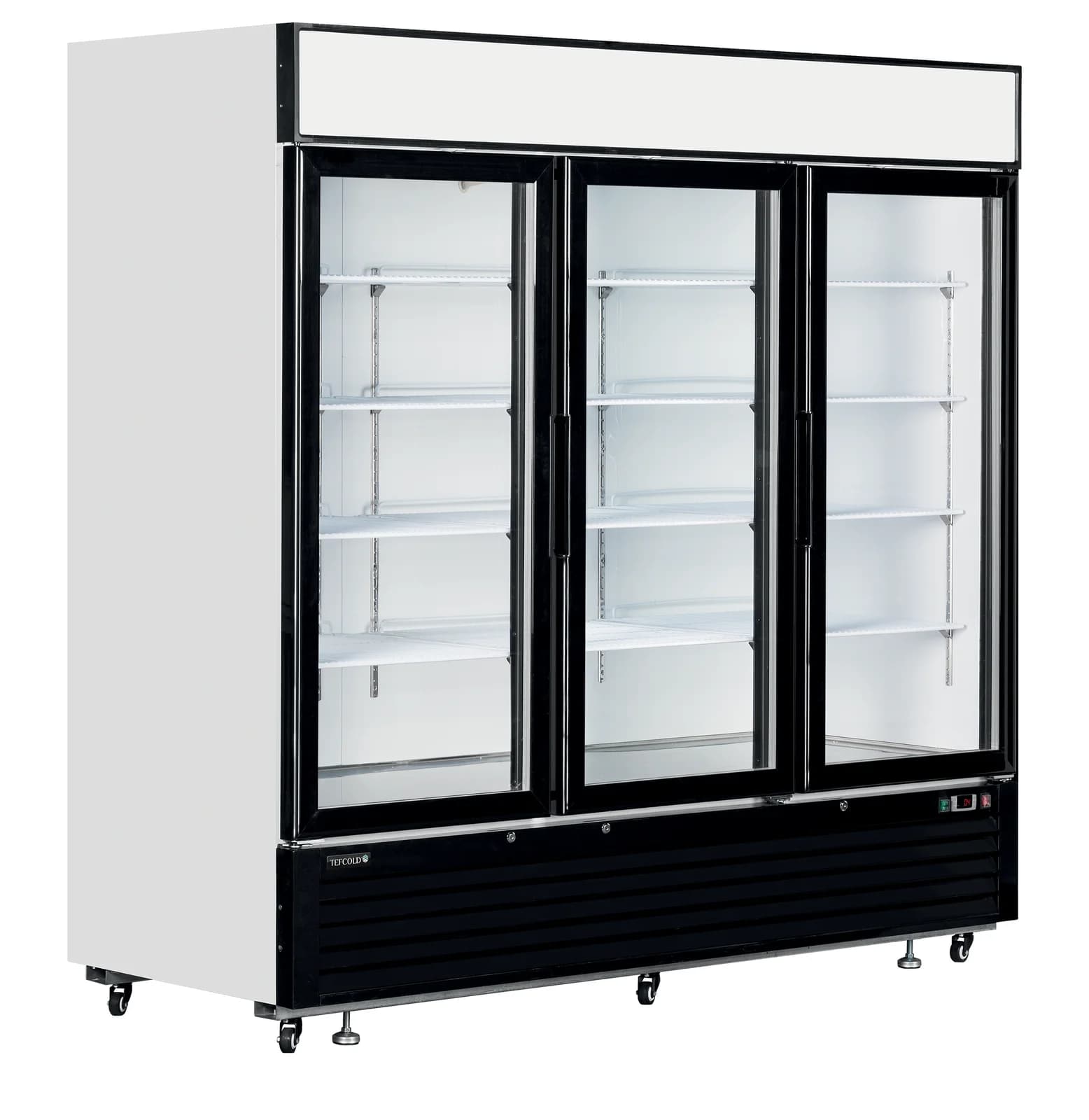Vitrină frigorifică verticală TEFCOLD LGC7500, 3 uși din sticlă, 1436 l