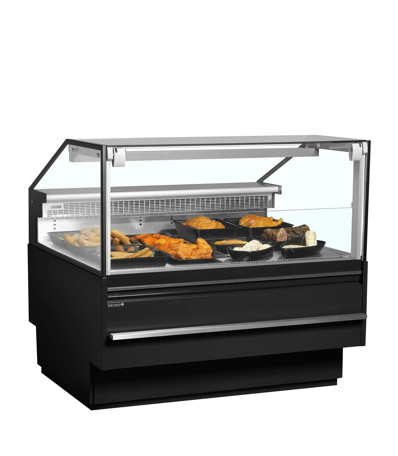 Vitrină frigorifică cu servire asistată TEFCOLD SOCA12590B, 325 l, negru