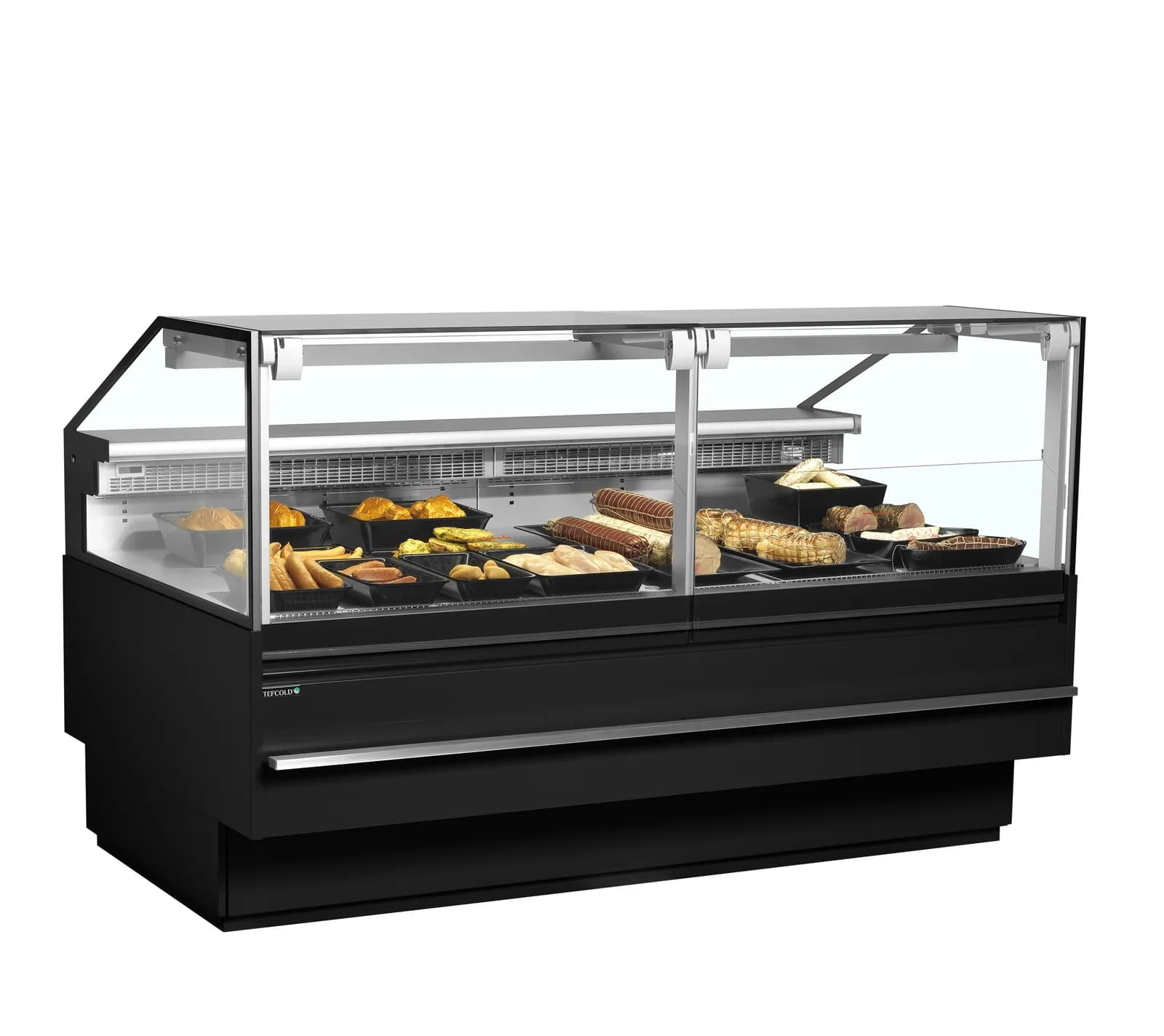 Vitrină frigorifică cu servire asistată TEFCOLD SOCA18790B, 489 l, neagră