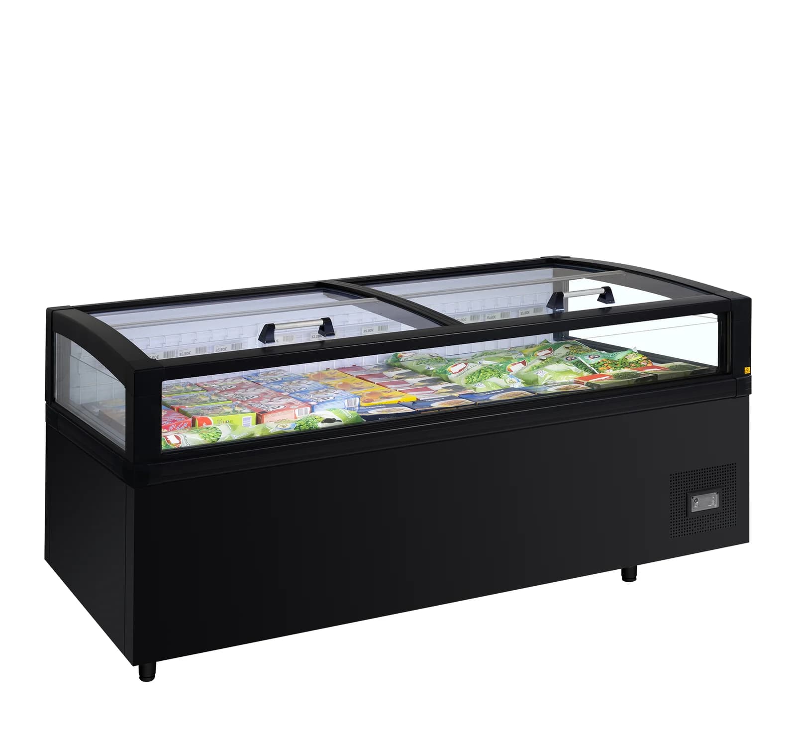 Vitrină frigorifică de capăt de gondolă TEFCOLD View HC B, 613 l, negru