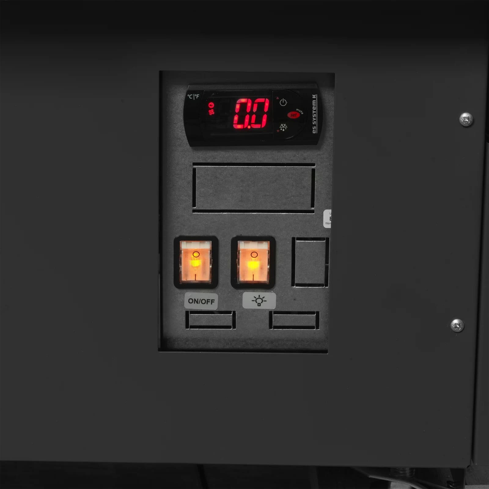 Modul de colț 90° pentru vitrină cu servire asistată TEFCOLD SOCA90EXTB, negru