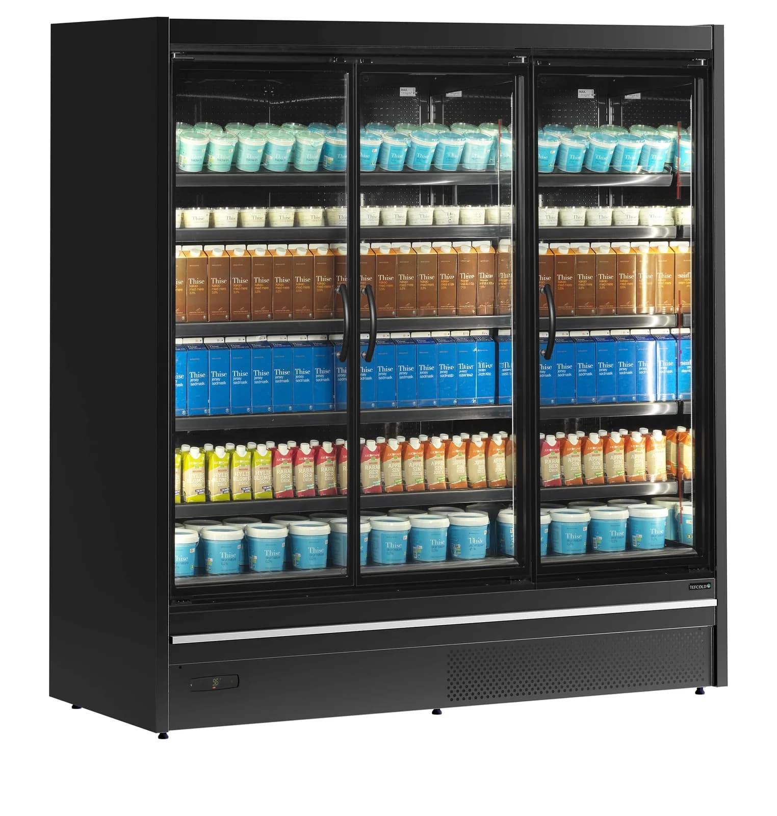Raft frigorific multideck TEFCOLD MDCA1875HB-2, 3 uși din sticlă, 1110 l