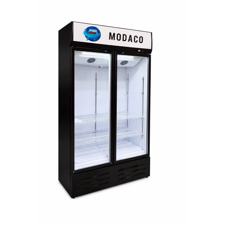 Vitrina verticala dubla MODACO 120x55x200 cm – 2 usi, racire ventilata, LED, R290