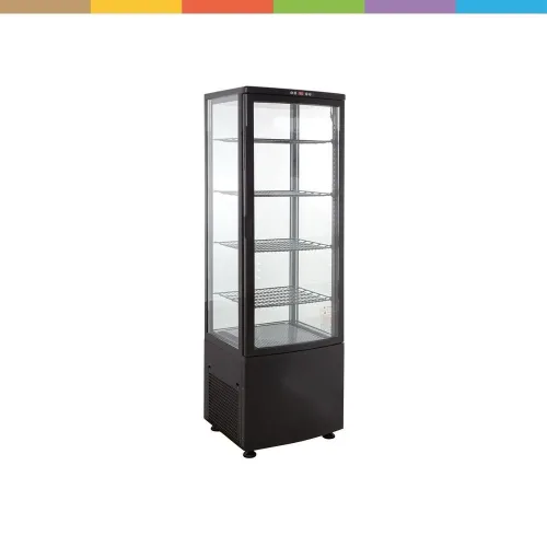 vitrina frigorifica verticala panoramica cu iluminare LED